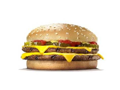 Burger king double cheese